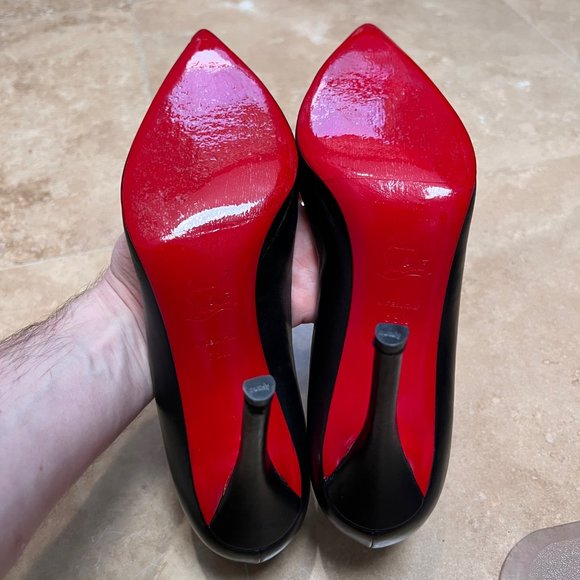 Christian Louboutin Kate Nappa Leather Red Sole High-Heel Pumps - Size EU 39.5 - Picture 8 of 8